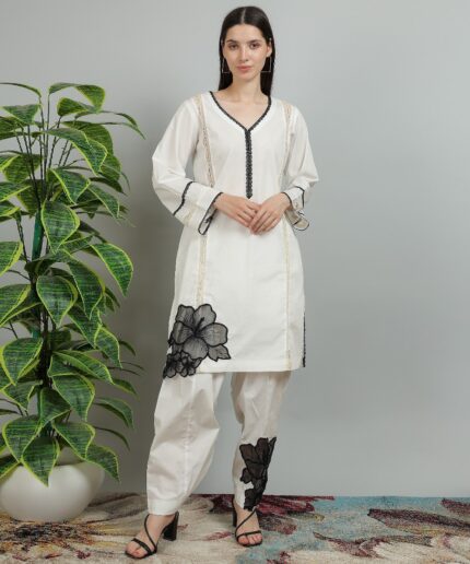 White Salwar Kameez