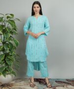 Blue Kurta Pant Set
