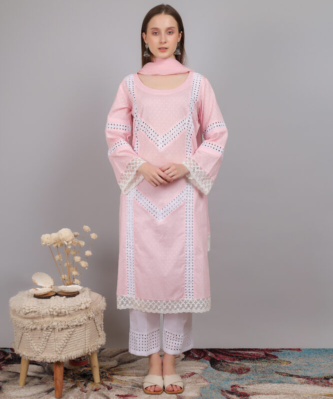 Blush Pink Pakistani Suit