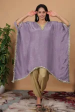 Lavender Silk Kaftan