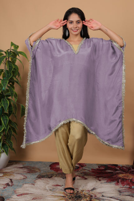 Lavender Silk Kaftan