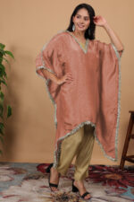 Peach Ethnic Kaftan