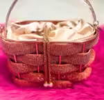 Sultana Golden Glimmer Basket Bag